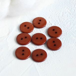 Набор пуговиц для творчества - Коричневые 5 шт. 15 мм