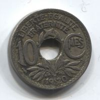 10 сантимов 1920 Франция