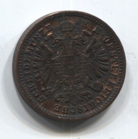 1 крейцер 1885 Австрия XF