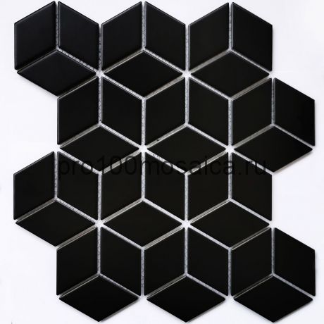 Landa Black matt Мозаика серия PORCELAIN,  размер, мм: 267,4*309*6