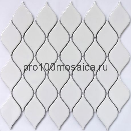 Melany White glossy Мозаика серия PORCELAIN,  размер, мм: 264*280*6