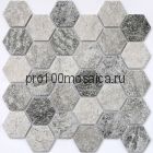 Olmeto Grey Мозаика СОТЫ, серия PORCELAIN, размер, мм: 282*271*6