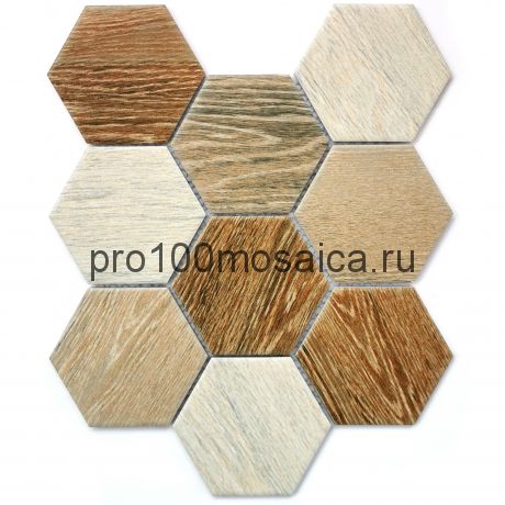 Wood comb Мозаика СОТЫ, серия PORCELAIN, размер, мм: 295*256*6