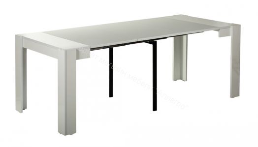 Стол трансформер "Giant" (белый глянец)