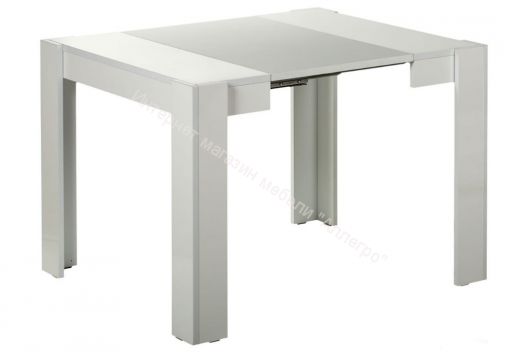 Стол трансформер "Giant" (белый глянец)