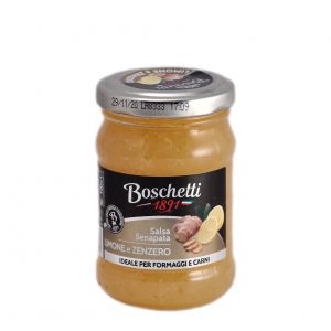Сладкий горчичный соус мостарда из лимонов и имбиря Boschetti Salsa Senapata Limone e Zenzero 120 г - Италия