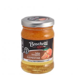 Сладкий горчичный соус мостарда из красного мандарина Boschetti Salsa Senapata Clementine 120 г - Италия