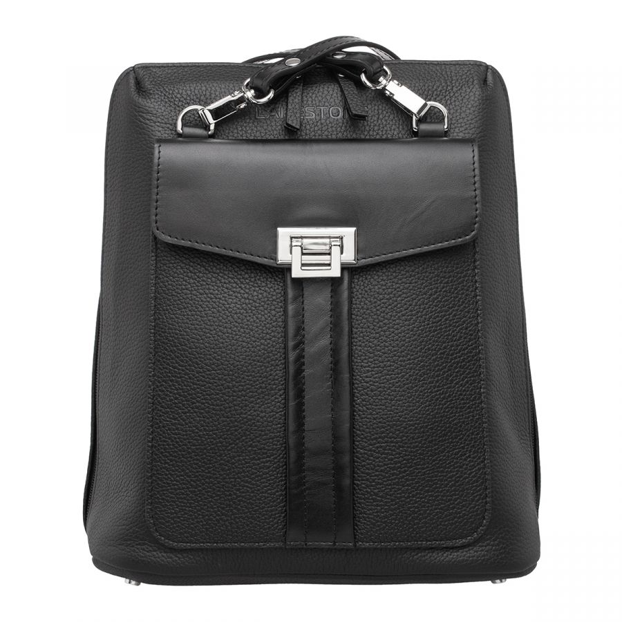 Женский кожаный рюкзак Lakestone Penrose Black