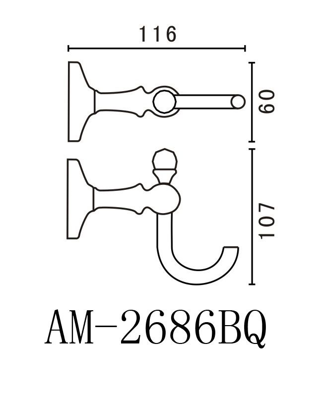 Крючок Art&Max Antic AM-2686BQ ФОТО