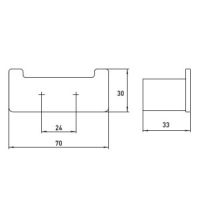 Крючок двойной Emco Loft 0575 001 02 схема 2