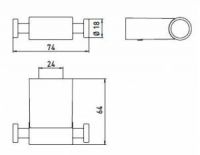 Крючок двойной Emco System 2 3575 001 00 схема 2