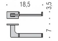 Держатель туалетной бумаги Colombo LOOK B1608 CR схема 2