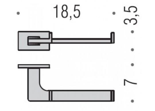 Держатель туалетной бумаги Colombo LOOK B1608 CR схема 2