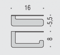 Держатель для туалетной бумаги Colombo OVER B7008 схема 2