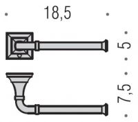 Держатель туалетной бумаги Colombo PORTOFINO B3208 SX хром схема 2