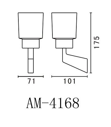 Стакан Art&Max Techno AM-4168 схема 2