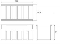 Полочка Emco Liaison 1745 001 31 схема 2