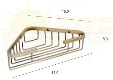 Полка-решетка Tiffany World Harmony TWHO534br схема 3