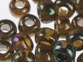 Бисер чешский 19155 зеленый прозрачный блестящий ирис Preciosa 1 сорт