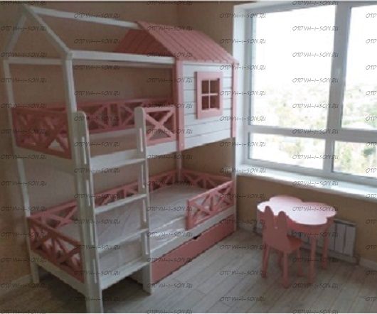 Двухъярусная кровать Домик Felicia №11