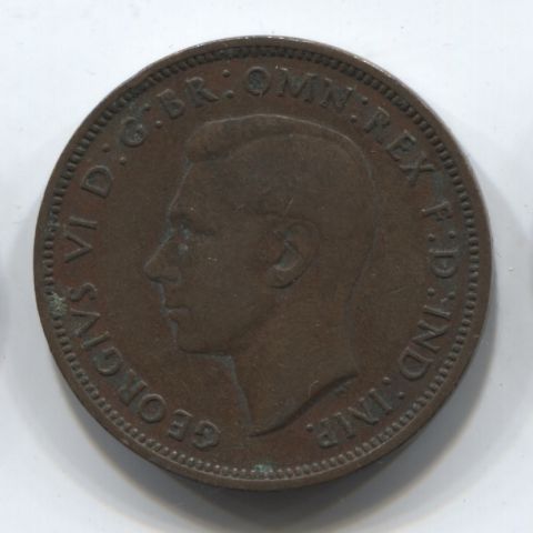 1/2 пенни 1939 Великобритания