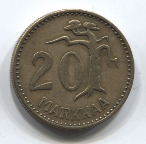 20 марок 1954 Финляндия