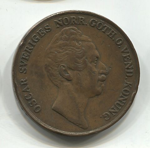 4 скиллинга 1849 Швеция