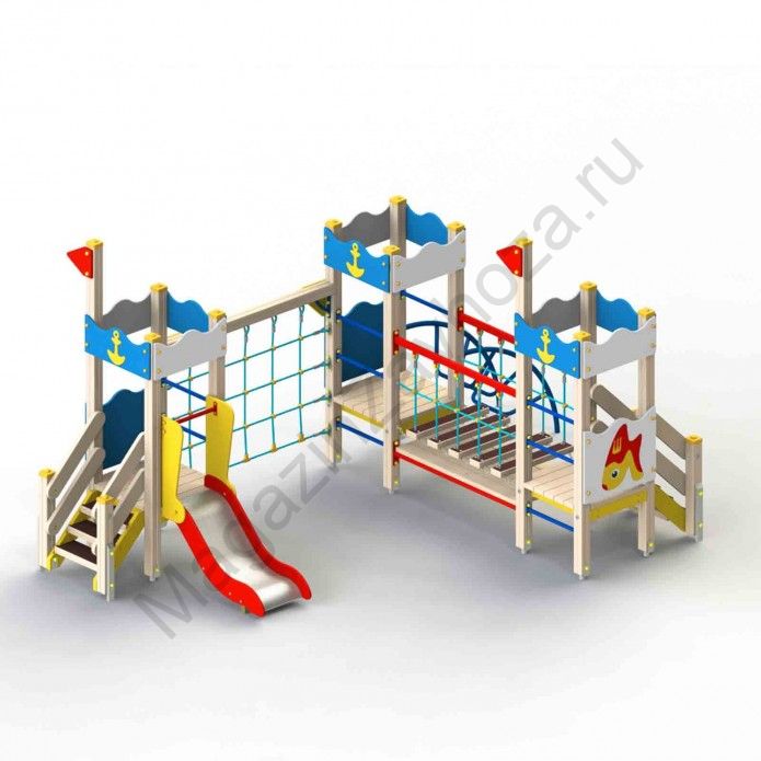 Деревянный игровой городок "Морской"