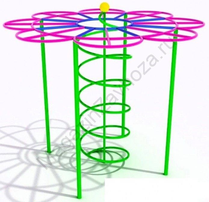 Лазалка "Цветок" со спиралью