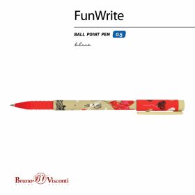 РУЧКА "FunWrite. Романтика крафт" ШАРИКОВАЯ 0.5 ММ, СИНЯЯ 20-0212/29