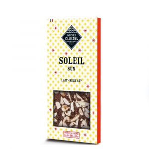 Шоколадка Молочный шоколад с орехами и злаками Michel Cluizel Soleil Sun - 100 г (Франция)
