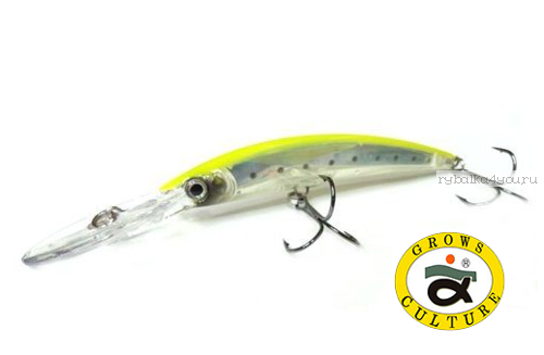 Воблер Grows Culture Crystal 3D Minnow 130 мм / 25 гр / Заглубление: до 4+ м / цвет: CL