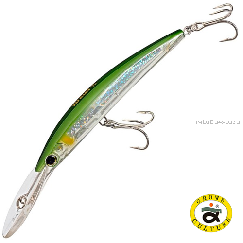 Воблер Grows Culture Crystal 3D Minnow 130 мм / 25 гр / Заглубление: до 4+ м / цвет: AUY