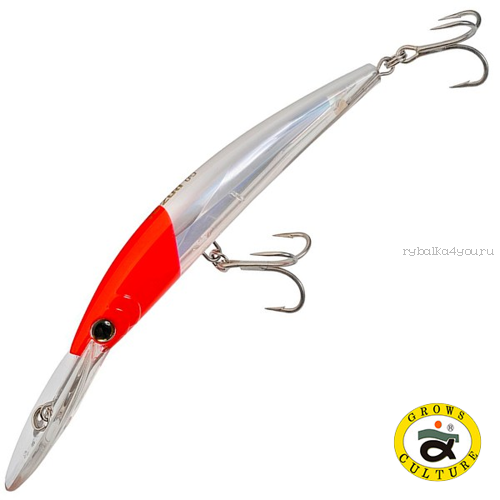 Воблер Grows Culture Crystal 3D Minnow 130 мм / 25 гр / Заглубление: до 4+ м / цвет: RH