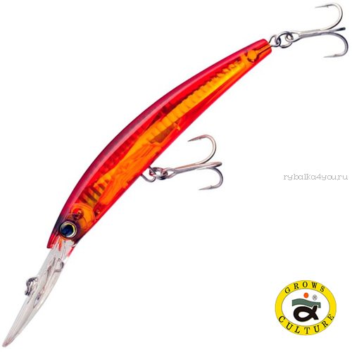 Воблер Grows Culture Crystal 3D Minnow 130 мм / 25 гр / Заглубление: до 4+ м / цвет: GHBR