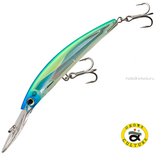 Воблер Grows Culture Crystal 3D Minnow 130 мм / 25 гр / Заглубление: до 4+ м / цвет: 008