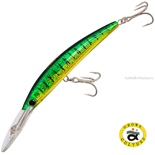 Воблер Grows Culture Crystal 3D Minnow 130 мм / 25 гр / Заглубление: до 4+ м / цвет: HT