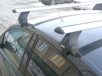 Багажник на крышу Toyota Corolla с 2013 г., Атлант, крыловидные аэродуги, опора Е