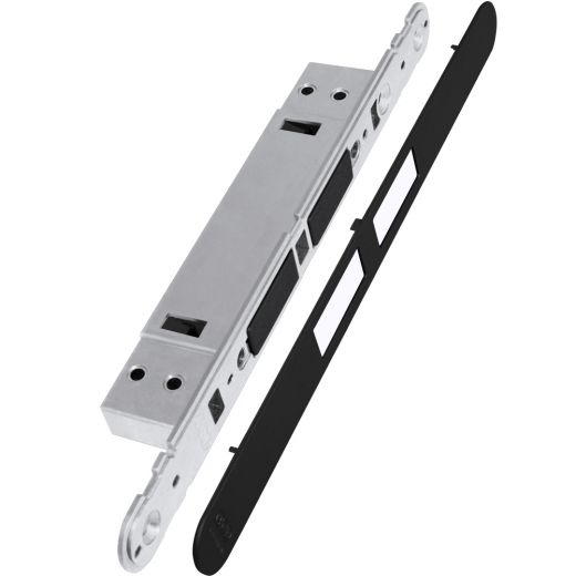 Замок AGB Touch EASY Black (B01120.30) + ответная планка для деревянных коробок