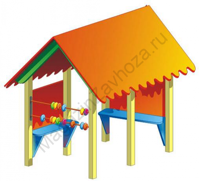 Домик игровой со счетами без столика