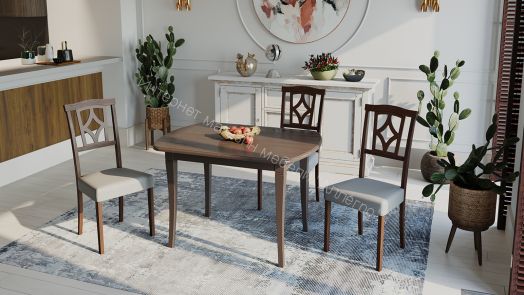 Стул «Сити 3» (Орех темный/тк №108)