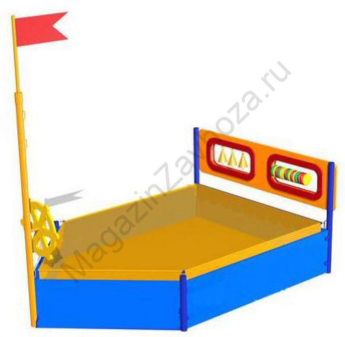Игровой модуль песочница Кораблик с защитным навесом