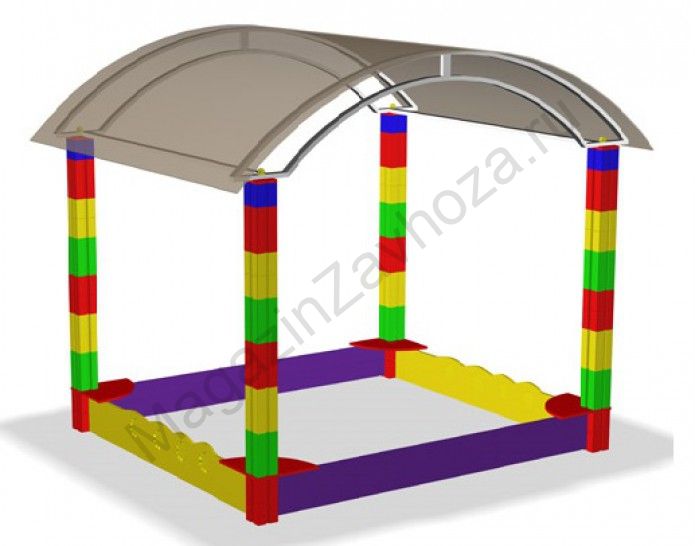 Песочница с навесом 2