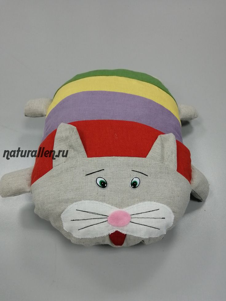 Игрушка кот Тильда из льна