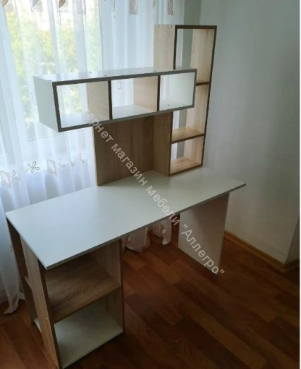 Компьютерный стол "Олимп" Беленый дуб/Венге