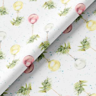 Хлопок Сатин - Стеклянные шары 50х37 limit