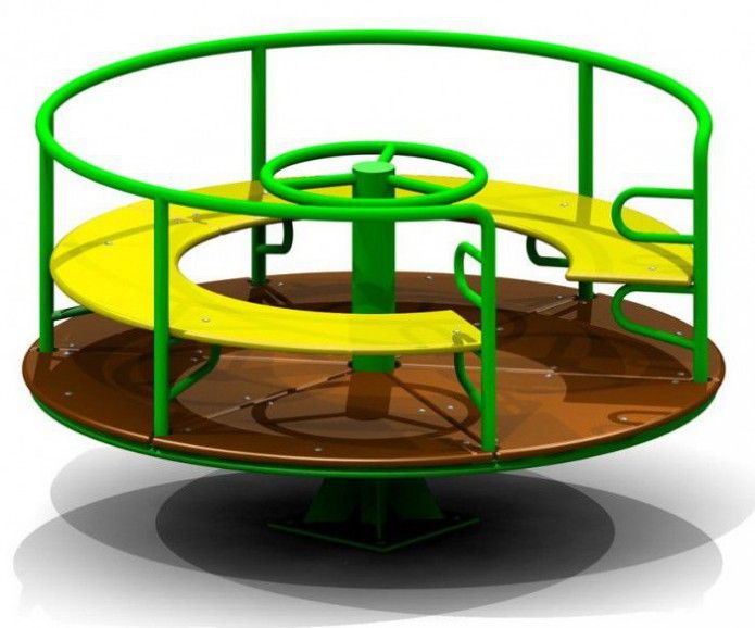 Карусель 1 лавочка с бортом