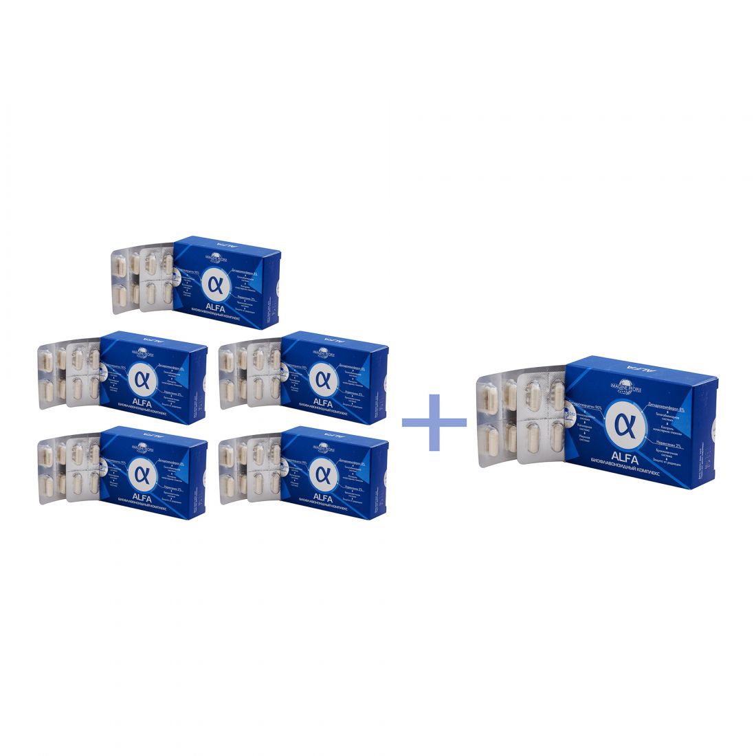 BOX Альфадигидрокверцетин (5+1)  всего за 18850 рублей (80 б.)