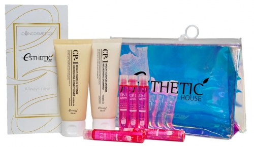 ESTHETIC HOUSE Набор для волос Протеиновый CP-1 (шампунь+кондиционер+маска-филлер+косметичка)