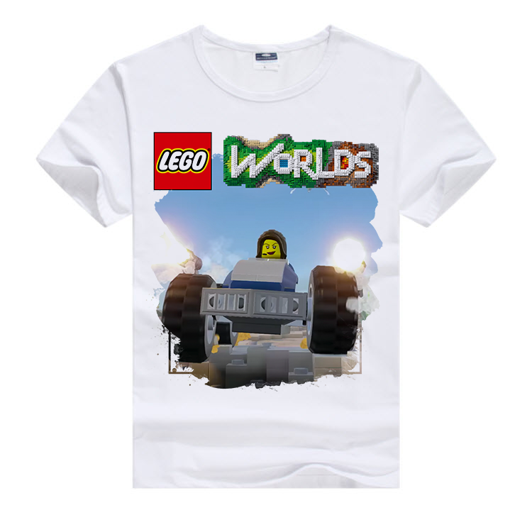 Футболка с героями игры Lego Worlds